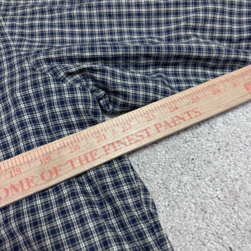 Ralph Lauren Button Down Shirt Classic Fit Blue Plaid Long Sleeve Men’s Medium - Picture 3 of 10